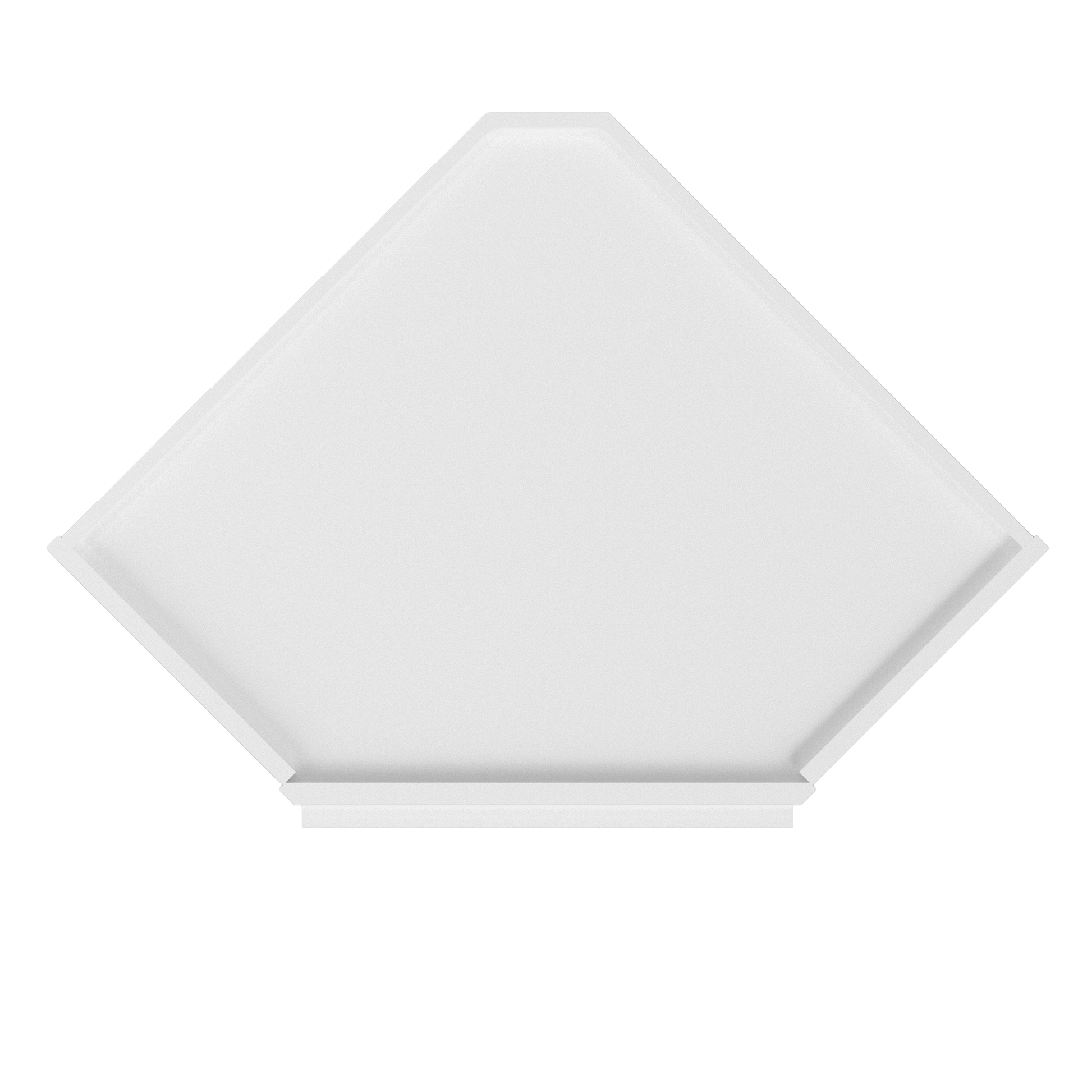 Frosted Glass Diagonal Corner Wall Kitchen Cabinet DCMD2430 Alpina White LessCare 24 in. width 30 in. height 12 in.