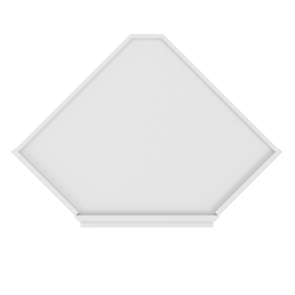 Frosted Glass Diagonal Corner Wall Kitchen Cabinet DCMD2436 Alpina White LessCare 24 in. width 36 in. height 12 in.