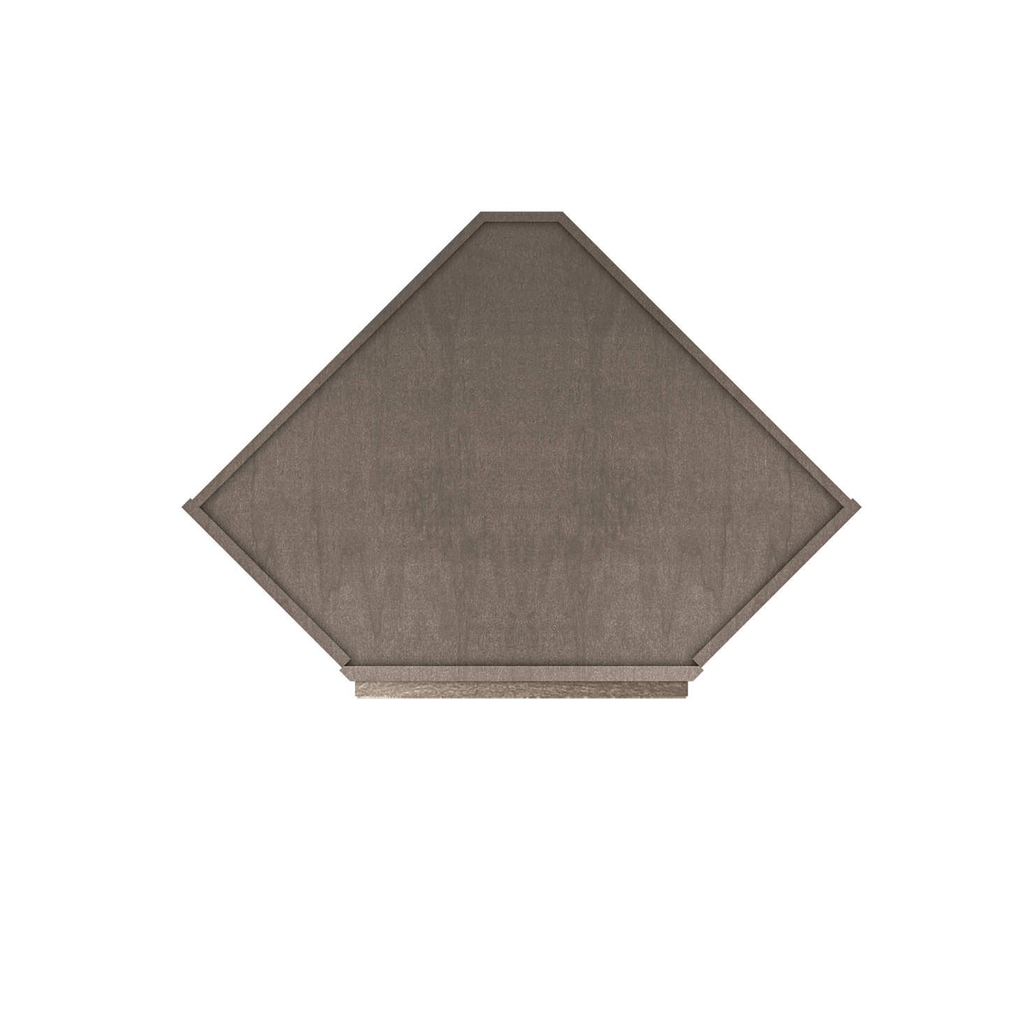 Frosted Glass Door Diagonal Corner Wall Kitchen Cabinet DCMD2430 Milan Slate 24 in. width 30 in. height 12 in. depth