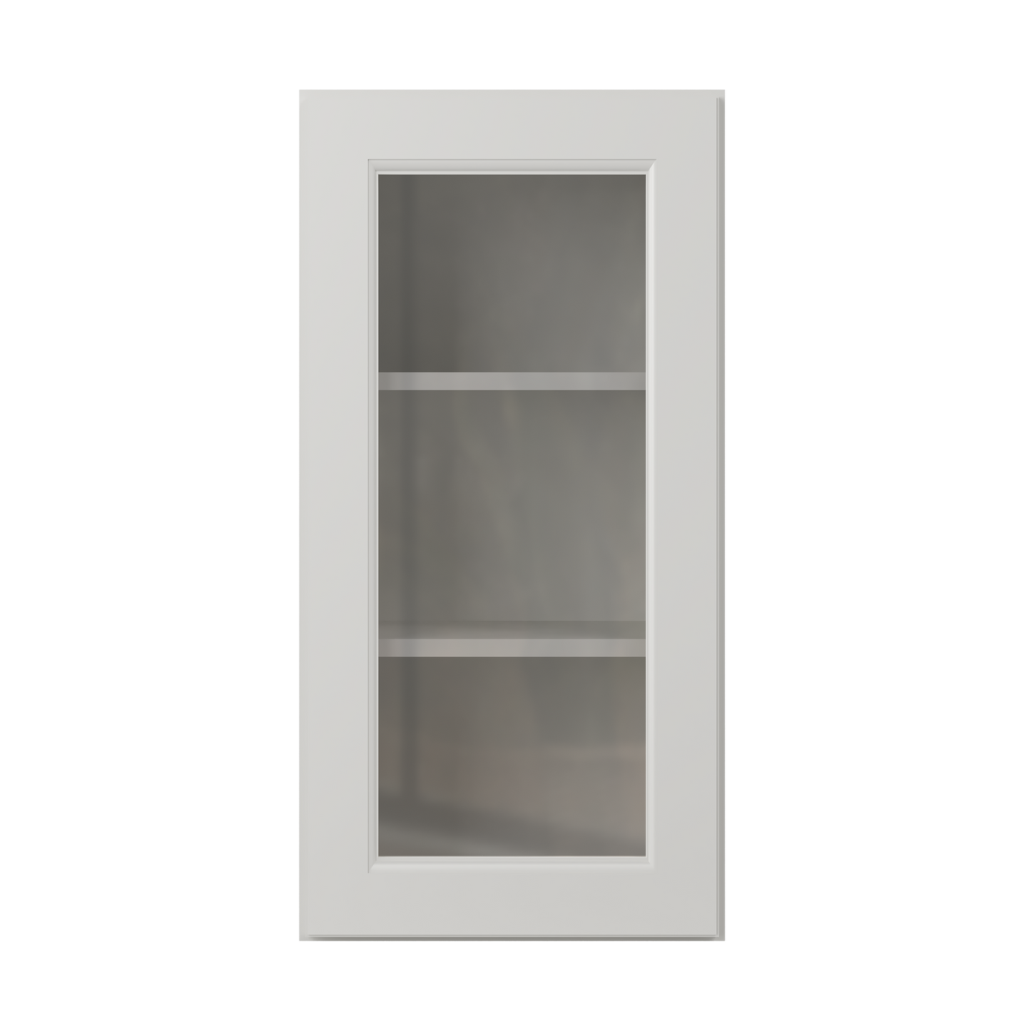 Frosted Glass Door Wall Kitchen Cabinet WMD1530 15 in. width 30 in. height 12 in. depth - Milan Pearl - Kitchen Cabinets