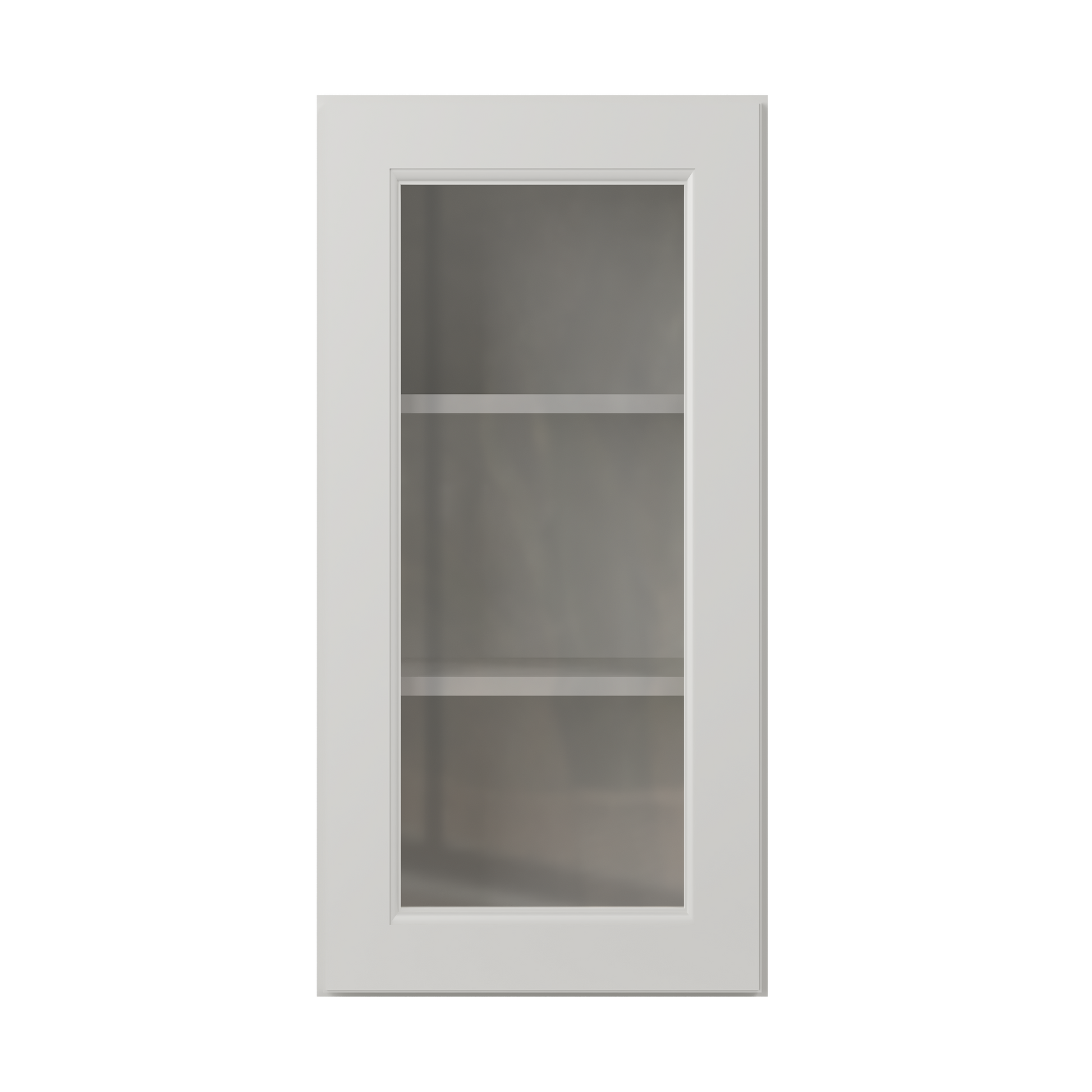 Frosted Glass Door Wall Kitchen Cabinet WMD1530 15 in. width 30 in. height 12 in. depth - Milan Pearl - Kitchen Cabinets