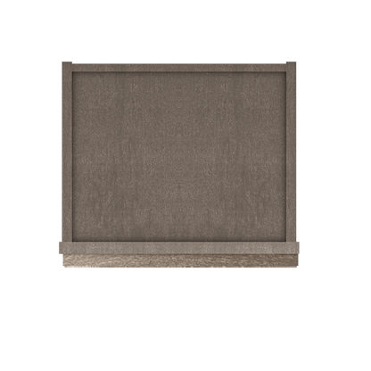 Frosted Glass Door Wall Kitchen Cabinet WMD1530 15 in. width 30 in. height 12 in. depth - Milan Slate - Kitchen Cabinets