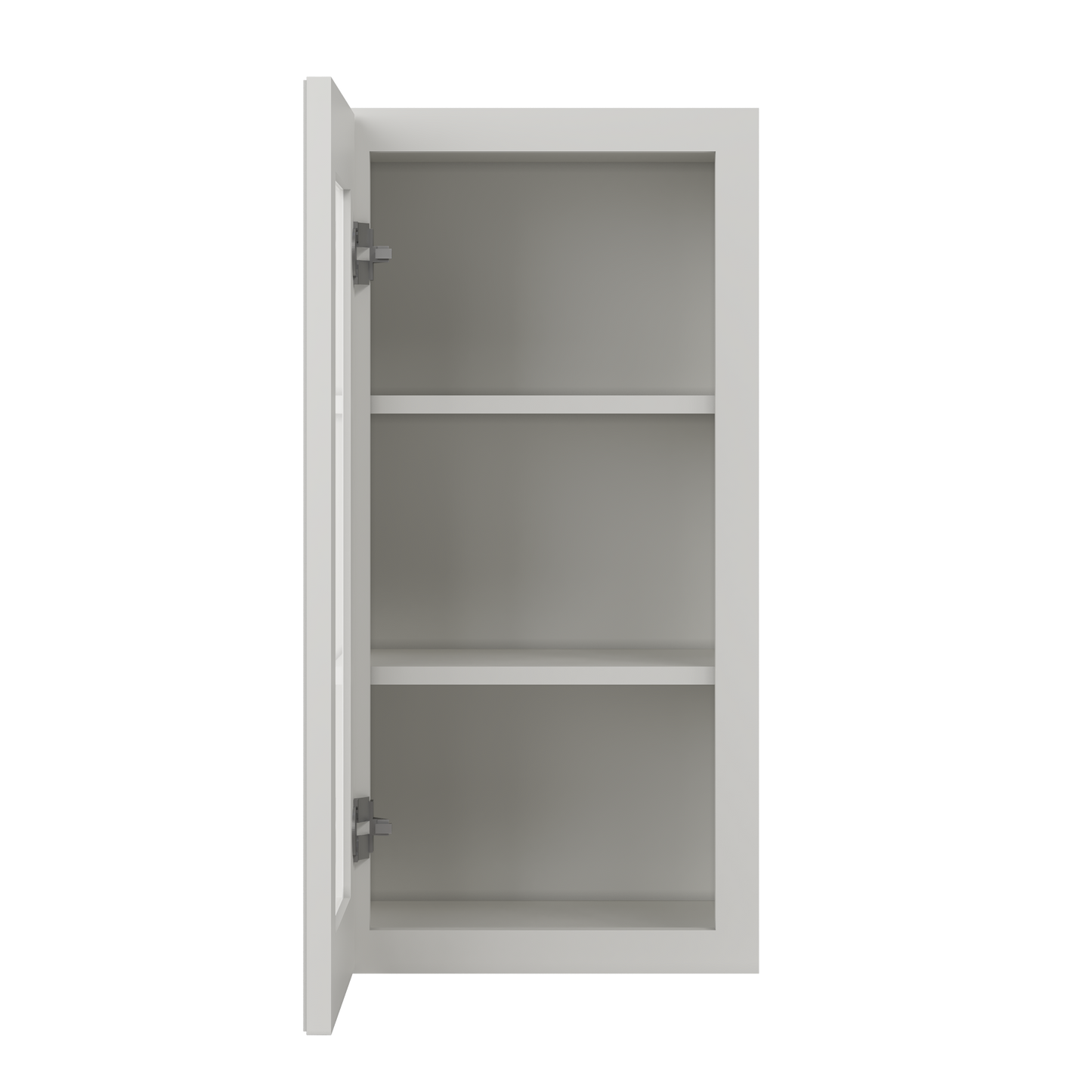 Frosted Glass Door Wall Kitchen Cabinet WMD1530 15 in. width 30 in. height 12 in. depth - Milan Pearl - Kitchen Cabinets