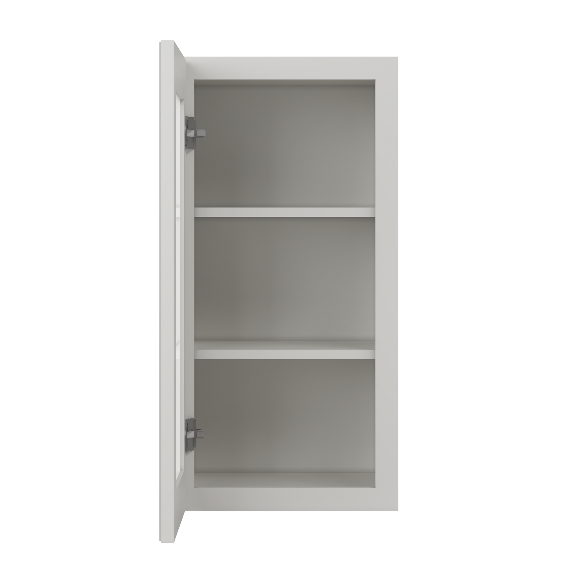 Frosted Glass Door Wall Kitchen Cabinet WMD1530 15 in. width 30 in. height 12 in. depth - Milan Pearl - Kitchen Cabinets