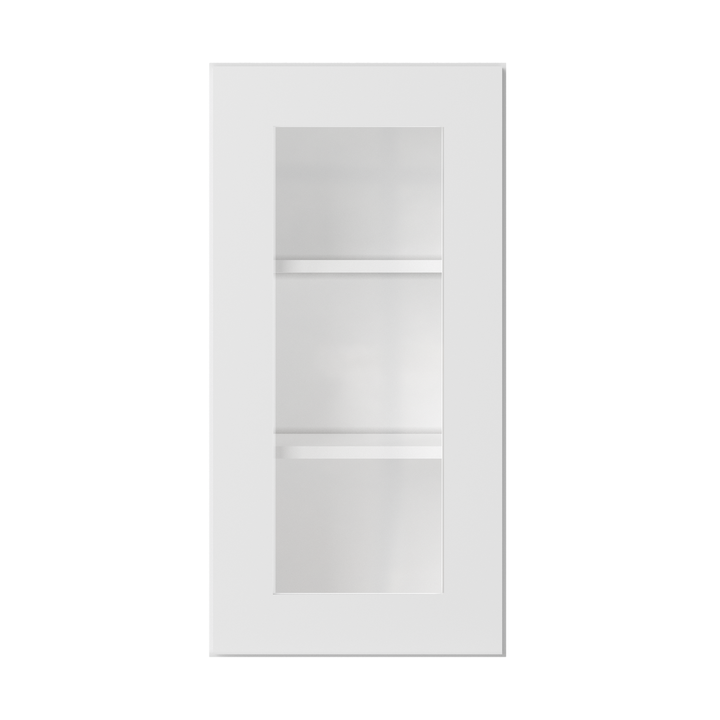 Frosted Glass Door Wall Kitchen Cabinet WMD1530 Alpina White LessCare 15 in. width 30 in. height 12 in. depth - Kitchen