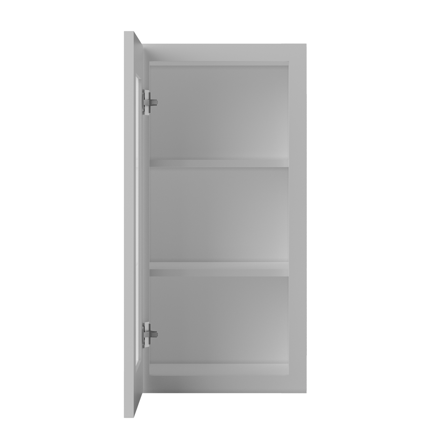 Frosted Glass Door Wall Kitchen Cabinet WMD1530 Alpina White LessCare 15 in. width 30 in. height 12 in. depth - Kitchen