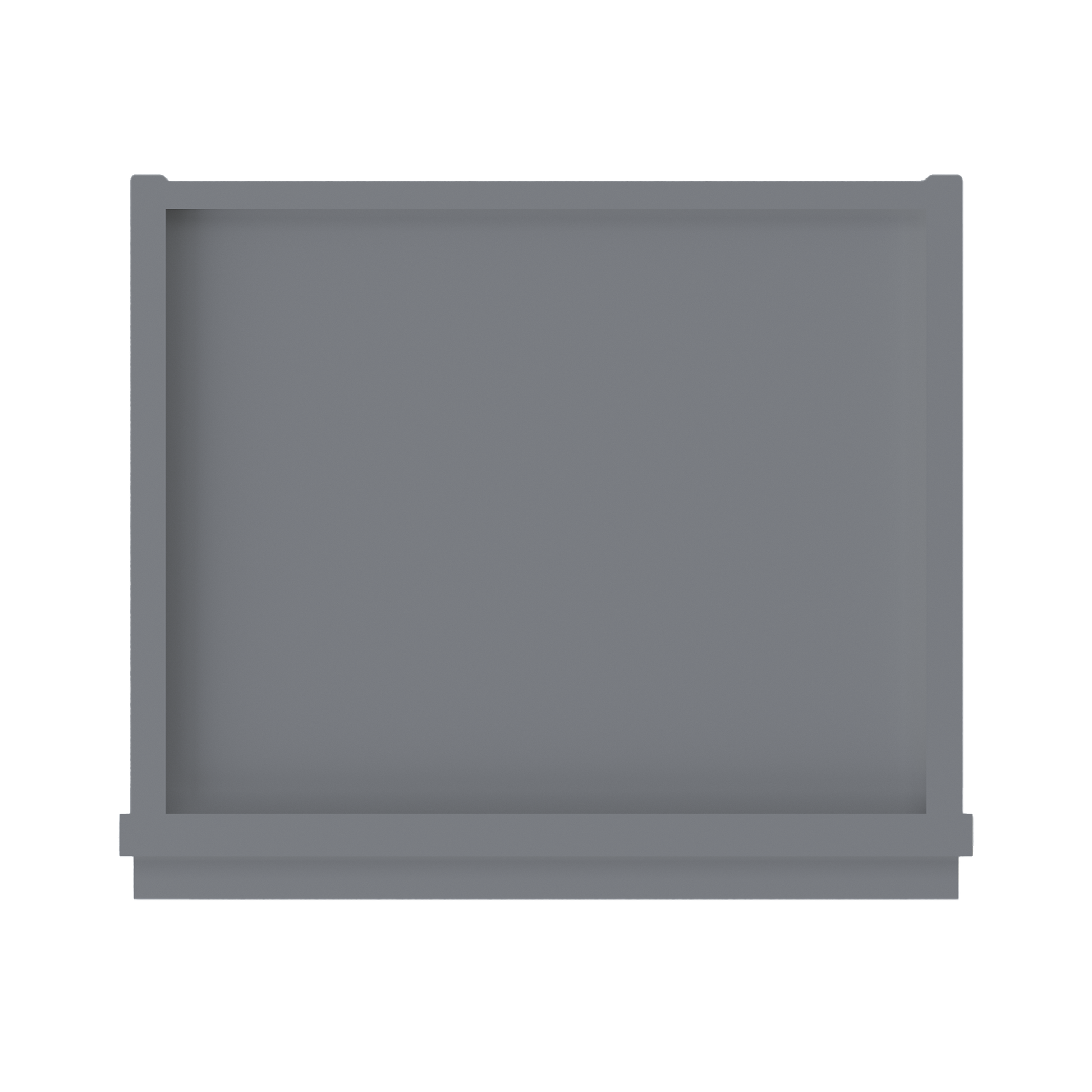 Frosted Glass Door Wall Kitchen Cabinet WMD1530 Colonial Gray LessCare 15 in. width 30 in. height 12 in. depth