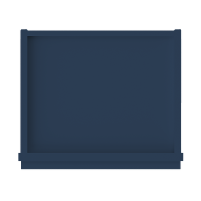 Frosted Glass Door Wall Kitchen Cabinet WMD1530 Danbury Blue LessCare 15 in. width 30 in. height 12 in. depth - Kitchen