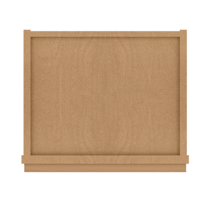 Frosted Glass Door Wall Kitchen Cabinet WMD1530 Shaker Toffee 15 in. width 30 in. height 12 in. depth - Kitchen Cabinets