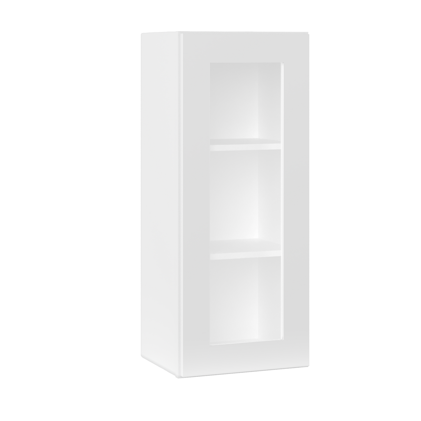 Frosted Glass Door Wall Kitchen Cabinet WMD1536 Alpina White LessCare 15 in. width 36 in. height 12 in. depth - Kitchen