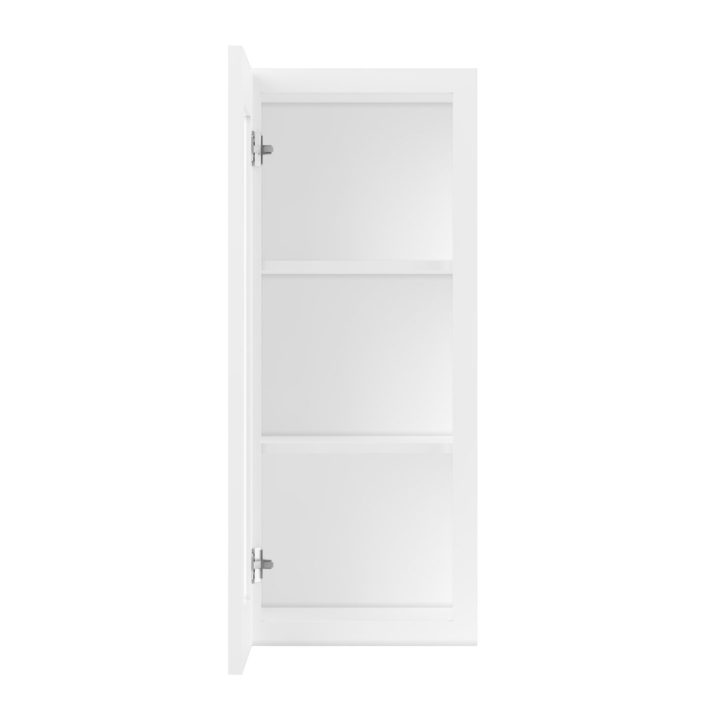 Frosted Glass Door Wall Kitchen Cabinet WMD1536 Alpina White LessCare 15 in. width 36 in. height 12 in. depth - Kitchen