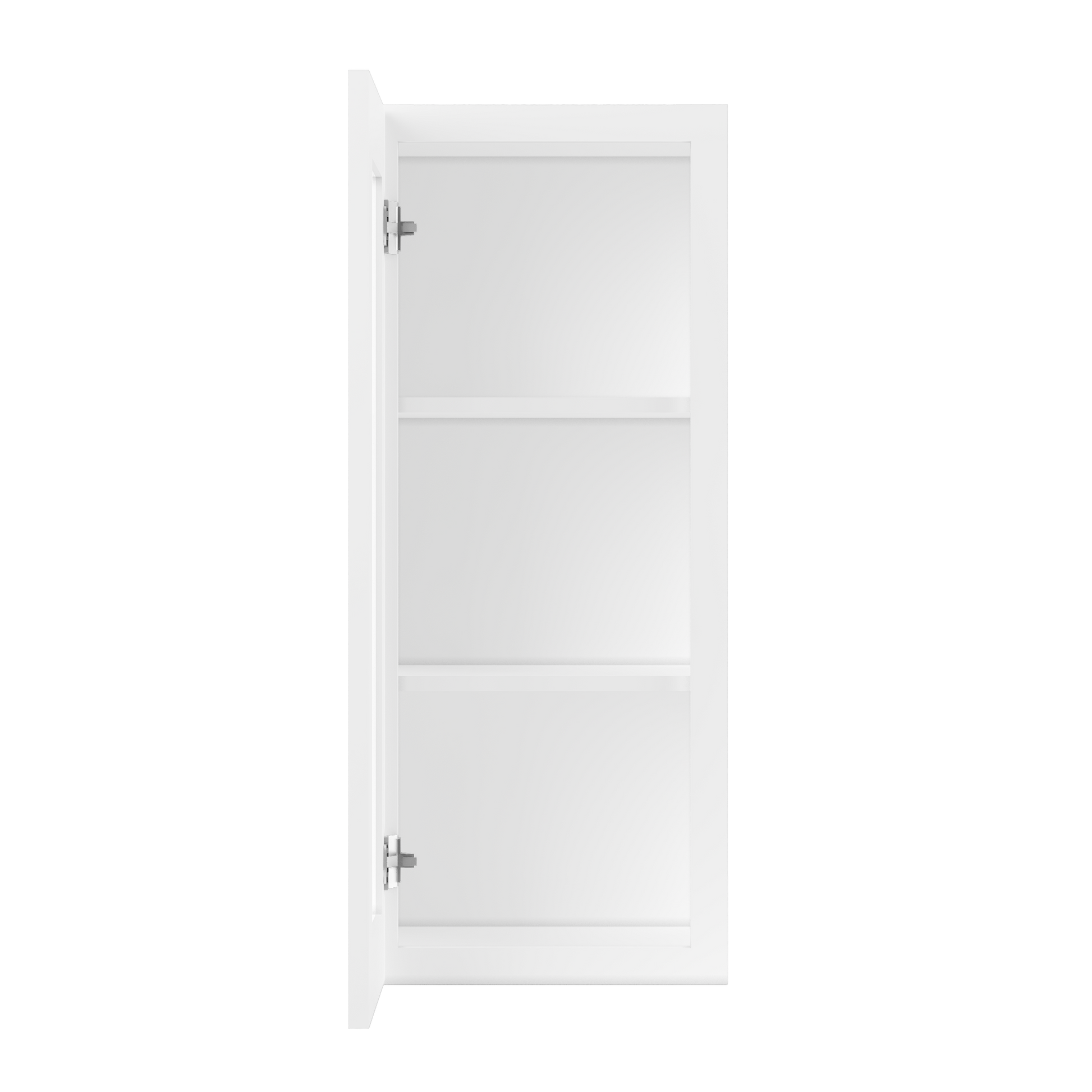 Frosted Glass Door Wall Kitchen Cabinet WMD1536 Alpina White LessCare 15 in. width 36 in. height 12 in. depth - Kitchen