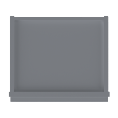 Frosted Glass Door Wall Kitchen Cabinet WMD1536 Colonial Gray LessCare 15 in. width 36 in. height 12 in. depth