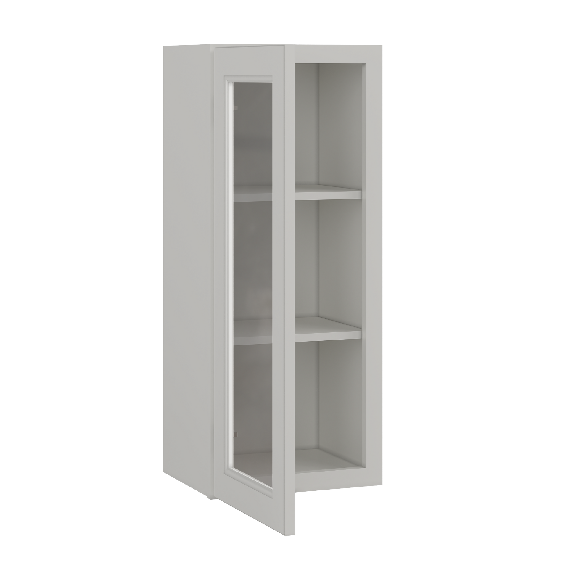 Frosted Glass Door Wall Kitchen Cabinet WMD1536 Milan Pearl 15 in. width 36 in. height 12 in. depth - Kitchen Cabinets