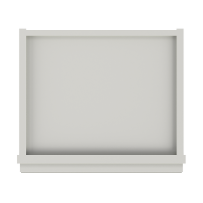 Frosted Glass Door Wall Kitchen Cabinet WMD1536 Milan Pearl 15 in. width 36 in. height 12 in. depth - Kitchen Cabinets