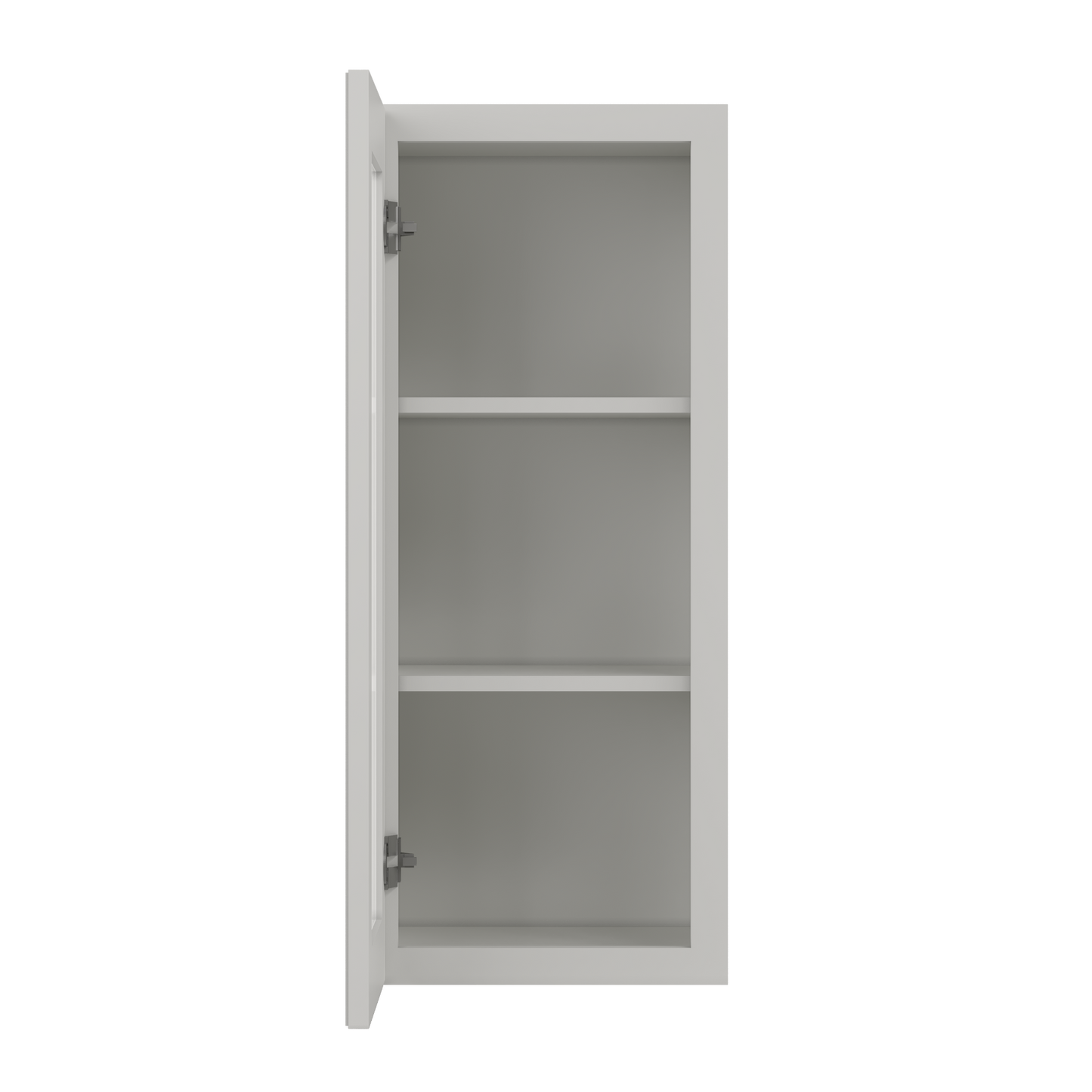 Frosted Glass Door Wall Kitchen Cabinet WMD1536 Milan Pearl 15 in. width 36 in. height 12 in. depth - Kitchen Cabinets