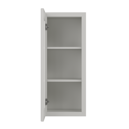 Frosted Glass Door Wall Kitchen Cabinet WMD1536 Milan Pearl 15 in. width 36 in. height 12 in. depth - Kitchen Cabinets