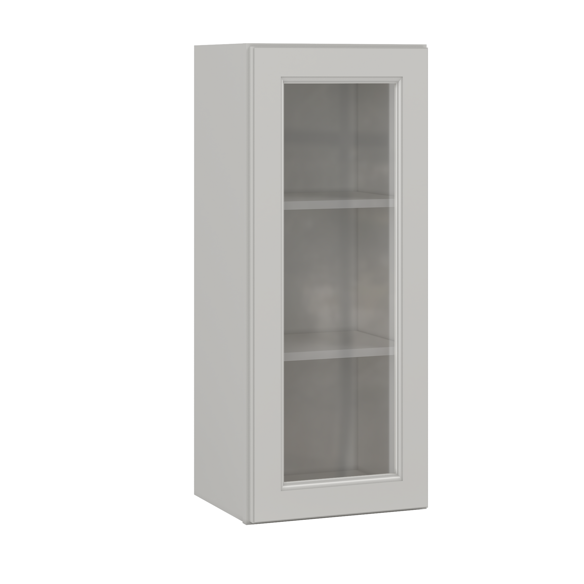 Frosted Glass Door Wall Kitchen Cabinet WMD1536 Milan Pearl 15 in. width 36 in. height 12 in. depth - Kitchen Cabinets