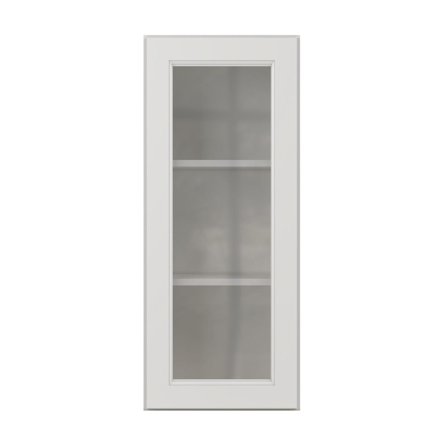 Frosted Glass Door Wall Kitchen Cabinet WMD1536 Milan Pearl 15 in. width 36 in. height 12 in. depth - Kitchen Cabinets