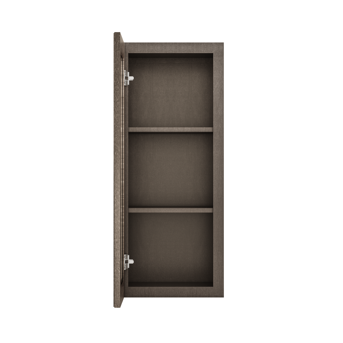 Frosted Glass Door Wall Kitchen Cabinet WMD1536 Milan Slate 15 in. width 36 in. height 12 in. depth - Kitchen Cabinets