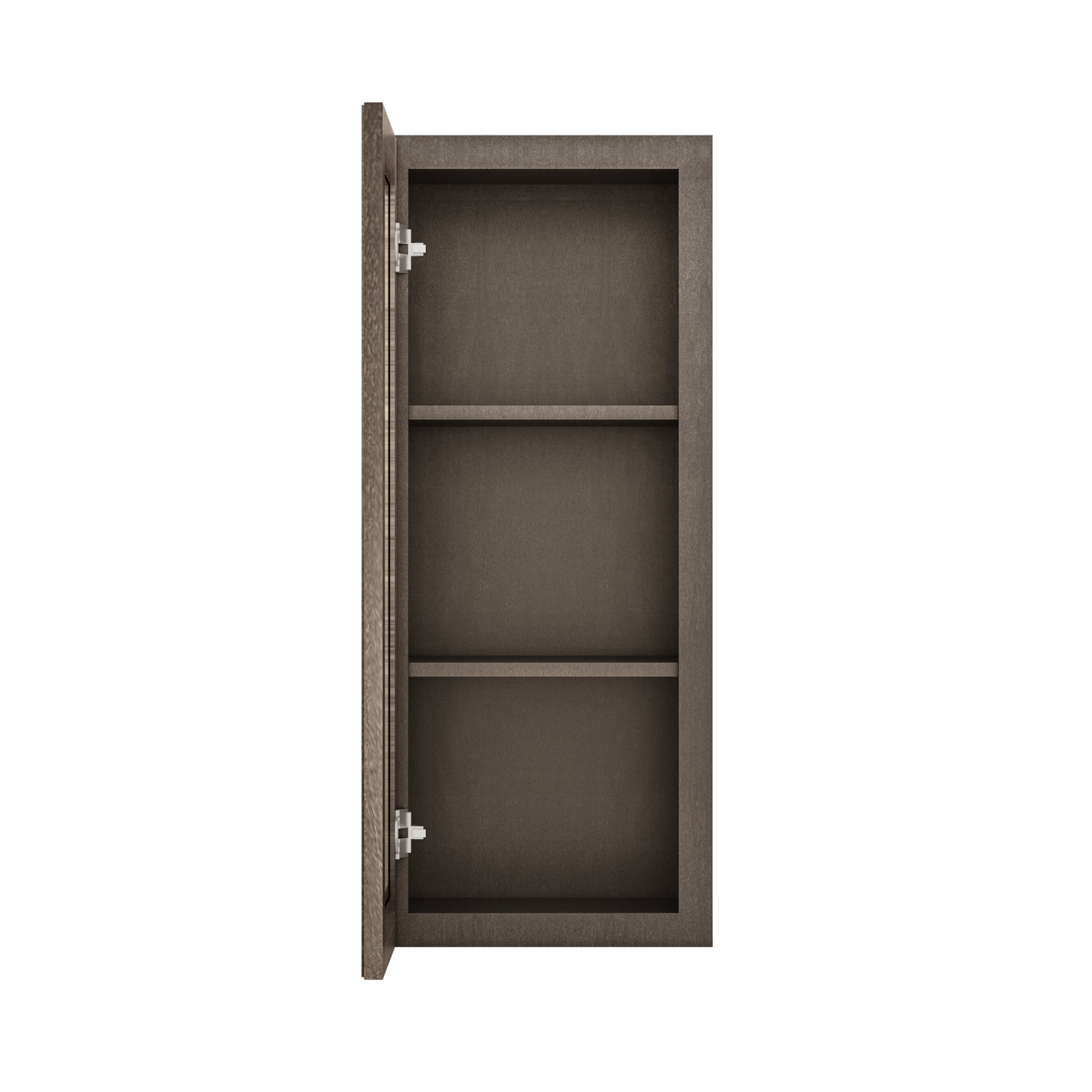Frosted Glass Door Wall Kitchen Cabinet WMD1536 Milan Slate 15 in. width 36 in. height 12 in. depth - Kitchen Cabinets