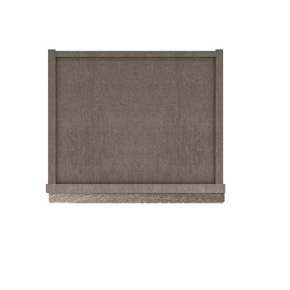 Frosted Glass Door Wall Kitchen Cabinet WMD1536 Milan Slate 15 in. width 36 in. height 12 in. depth - Kitchen Cabinets