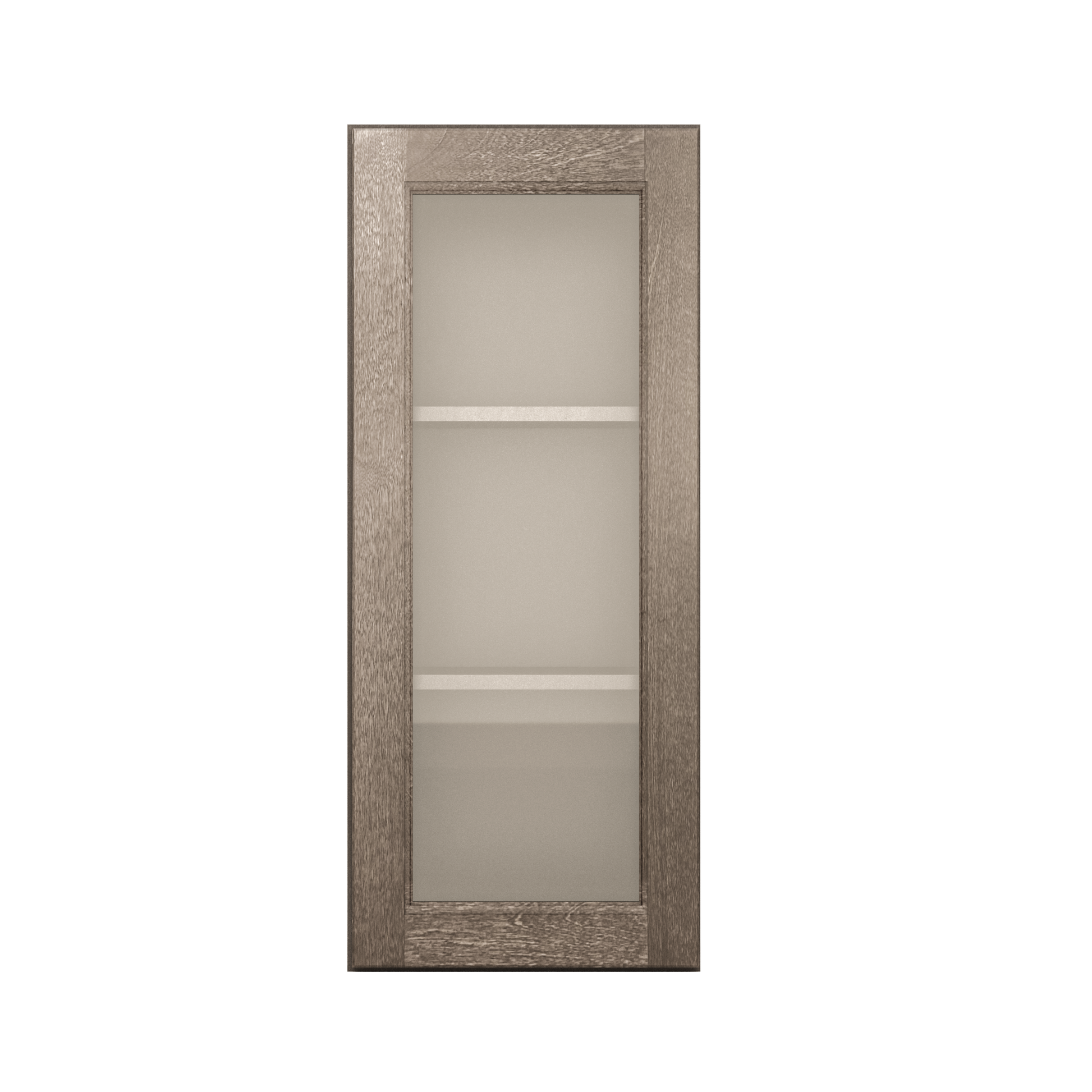 Frosted Glass Door Wall Kitchen Cabinet WMD1536 Milan Slate 15 in. width 36 in. height 12 in. depth - Kitchen Cabinets