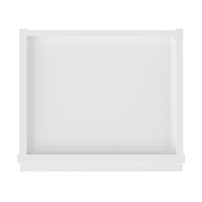 Frosted Glass Door Wall Kitchen Cabinet WMD1542 Alpina White LessCare 15 in. width 42 in. height 12 in. depth - Kitchen