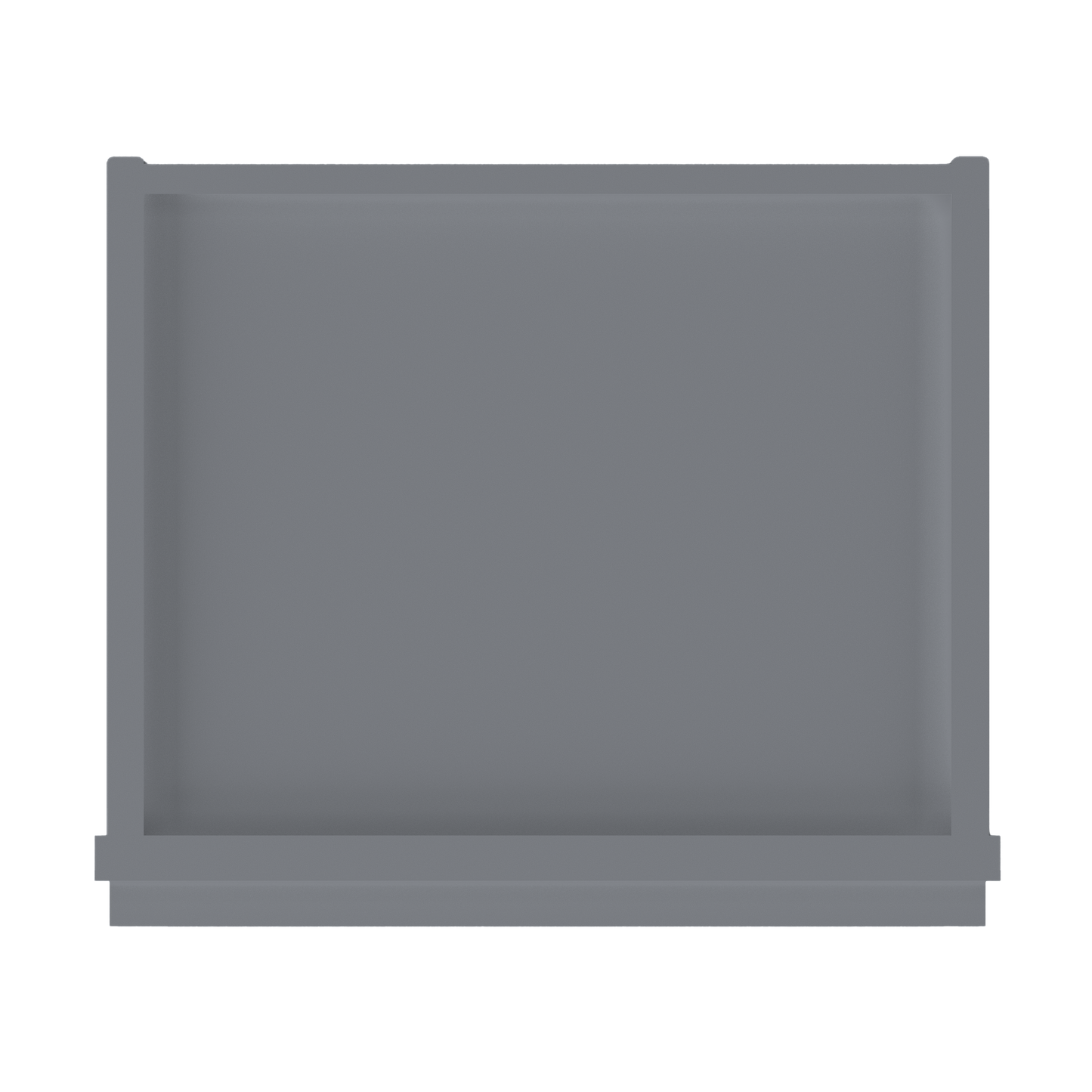 Frosted Glass Door Wall Kitchen Cabinet WMD1542 Colonial Gray LessCare 15 in. width 42 in. height 12 in. depth