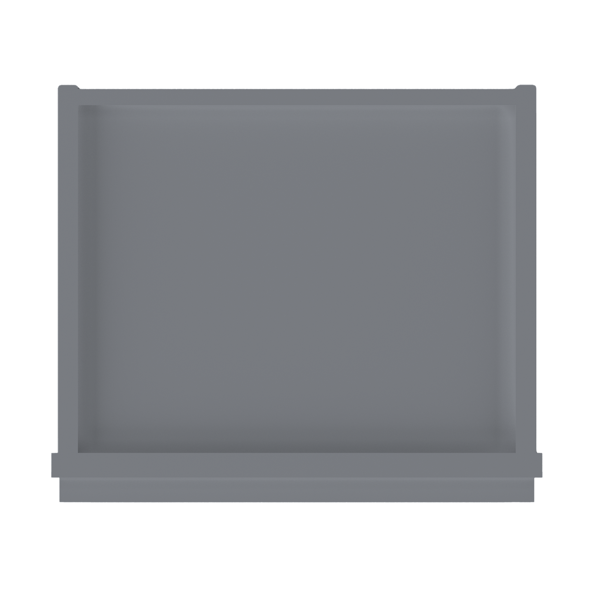 Frosted Glass Door Wall Kitchen Cabinet WMD1542 Colonial Gray LessCare 15 in. width 42 in. height 12 in. depth