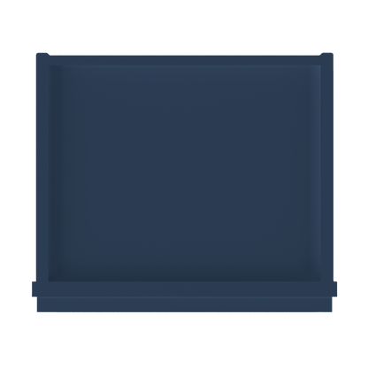 Frosted Glass Door Wall Kitchen Cabinet WMD1542 Danbury Blue LessCare 15 in. width 42 in. height 12 in. depth - Kitchen