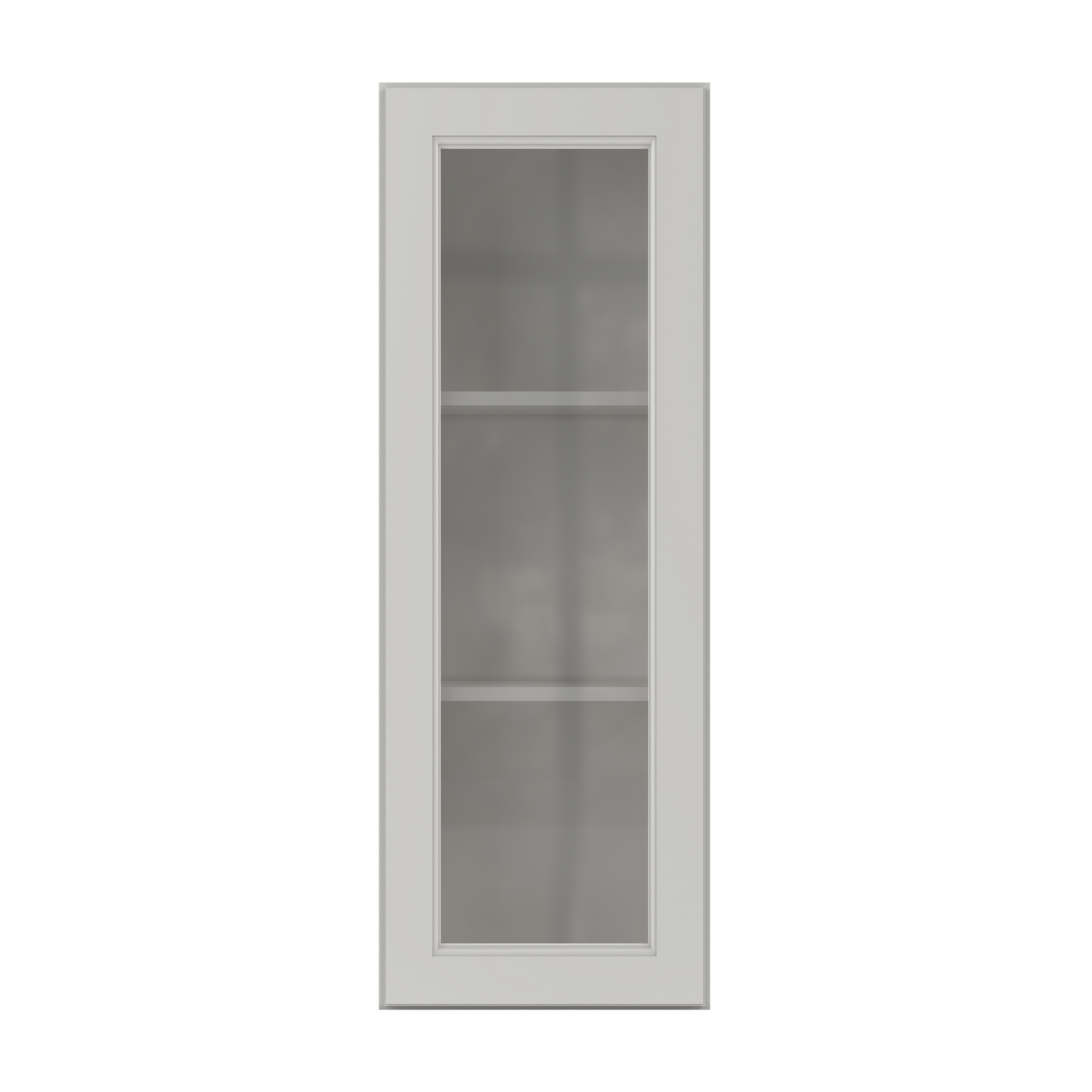 Frosted Glass Door Wall Kitchen Cabinet WMD1542 Milan Pearl 15 in. width 42 in. height 12 in. depth - Kitchen Cabinets