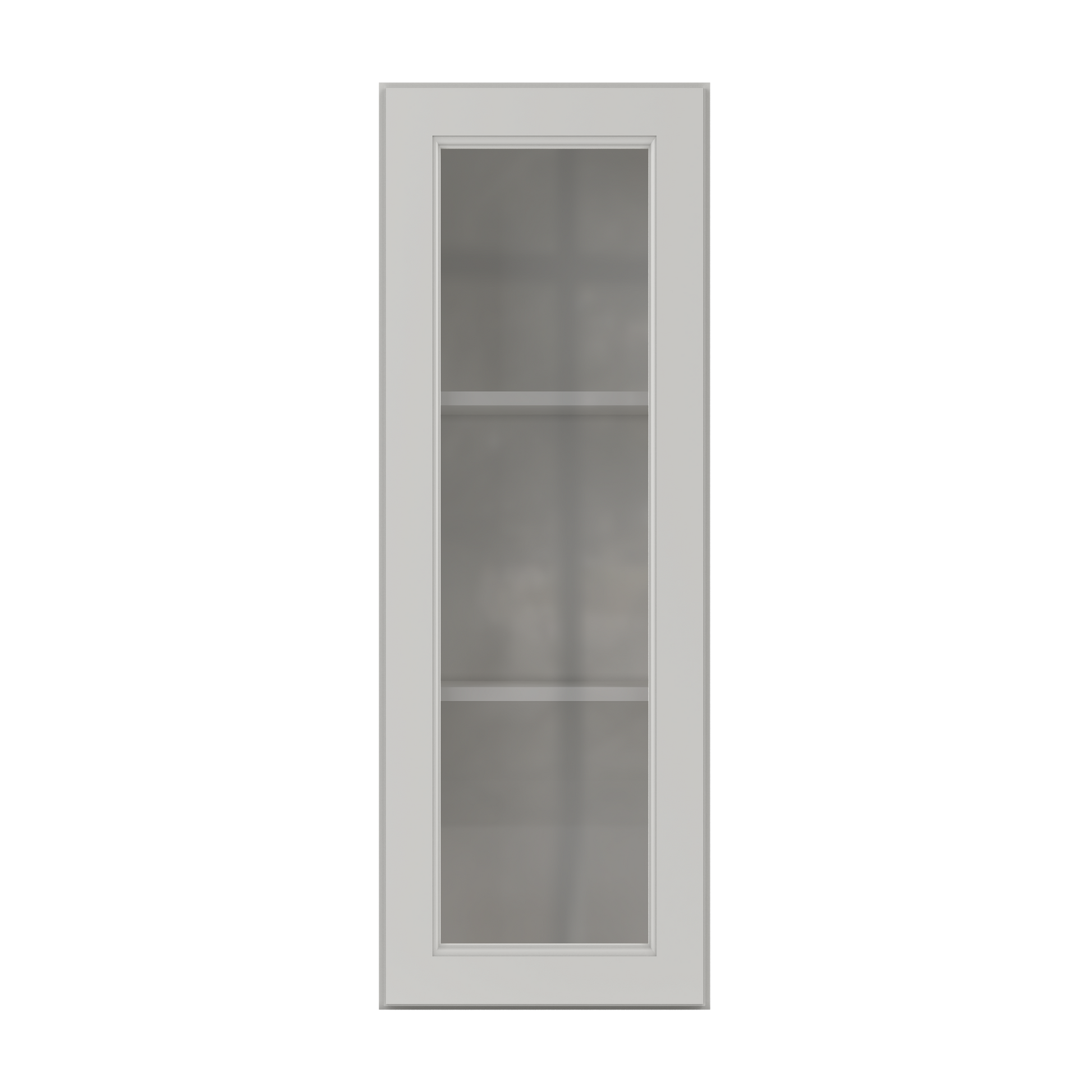 Frosted Glass Door Wall Kitchen Cabinet WMD1542 Milan Pearl 15 in. width 42 in. height 12 in. depth - Kitchen Cabinets