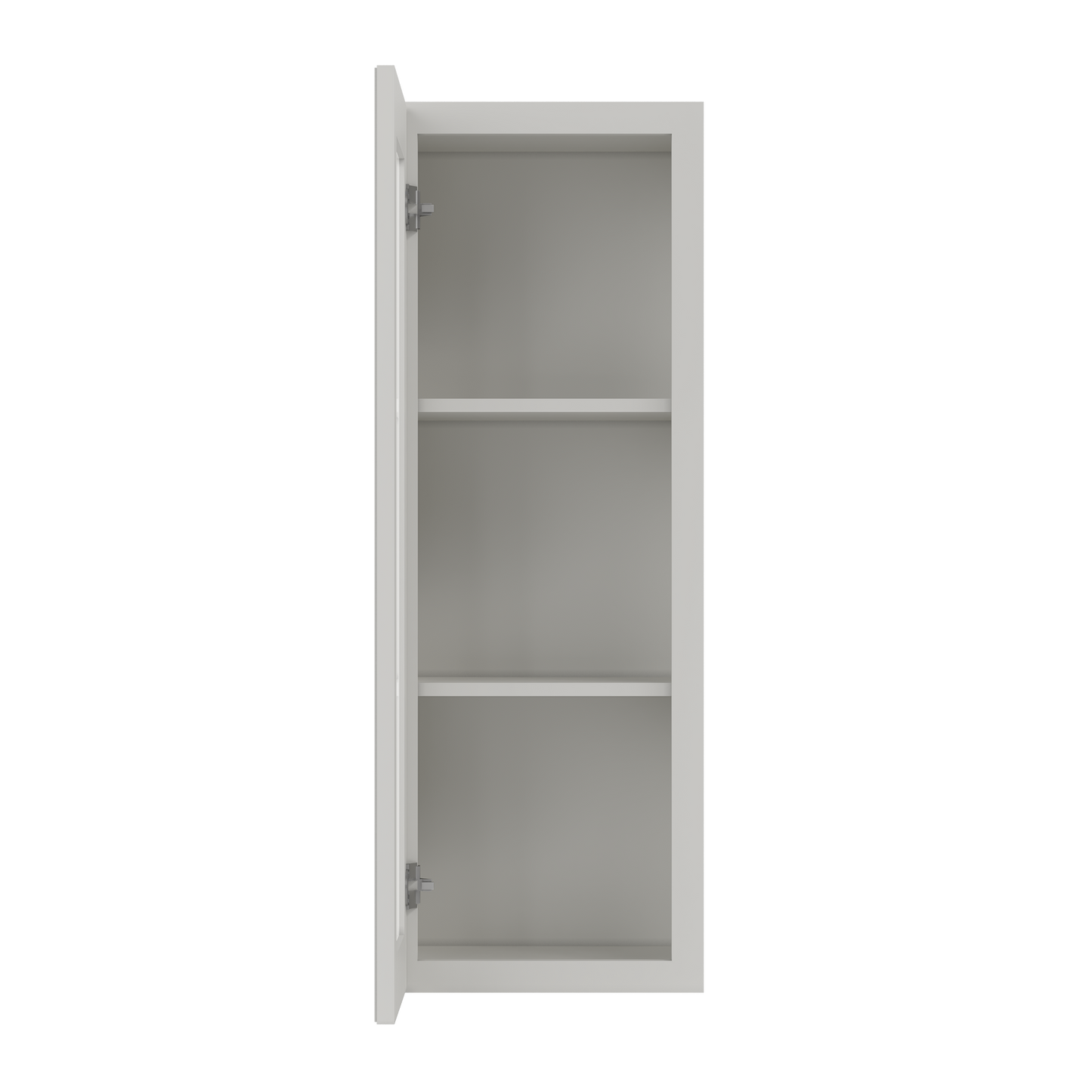 Frosted Glass Door Wall Kitchen Cabinet WMD1542 Milan Pearl 15 in. width 42 in. height 12 in. depth - Kitchen Cabinets