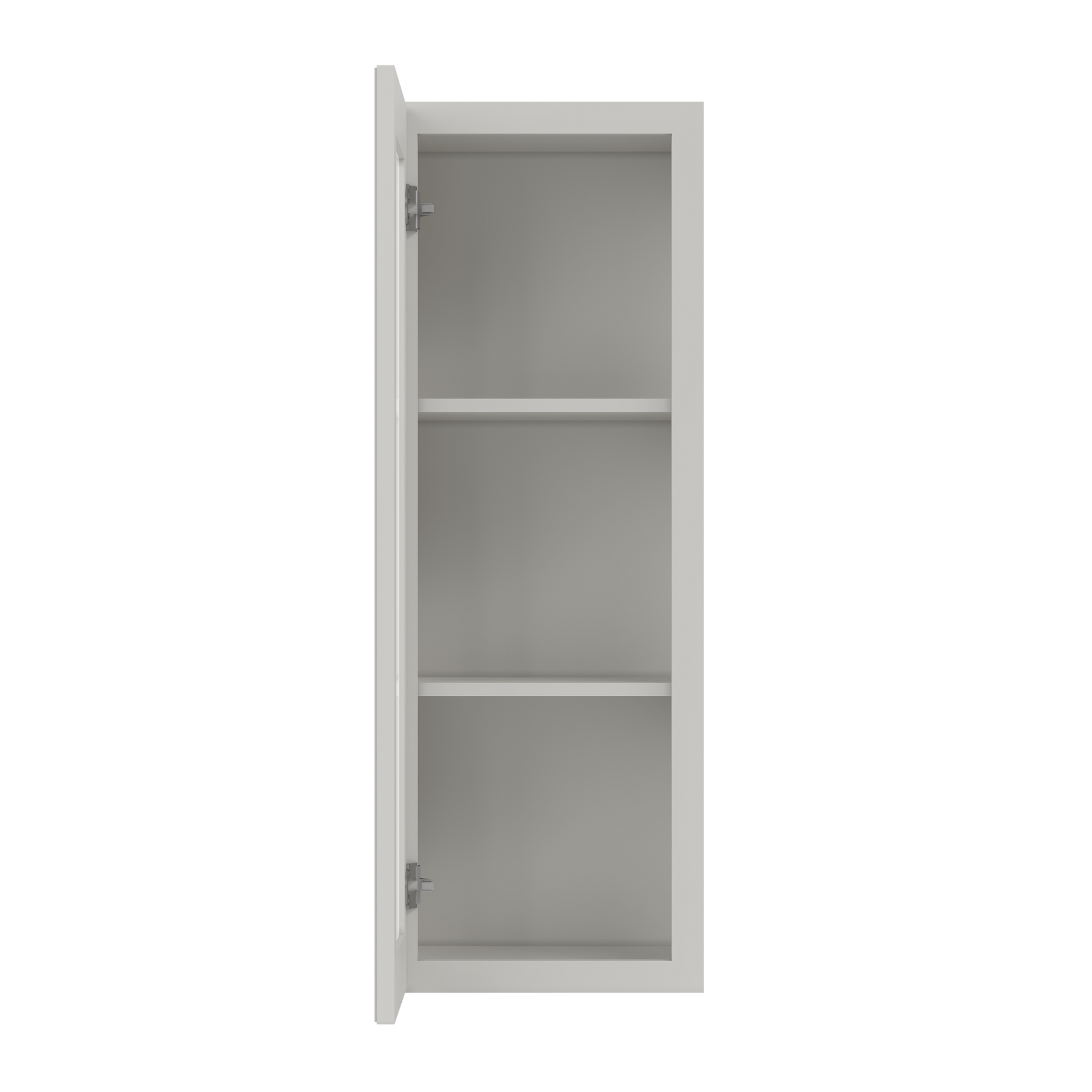 Frosted Glass Door Wall Kitchen Cabinet WMD1542 Milan Pearl 15 in. width 42 in. height 12 in. depth - Kitchen Cabinets