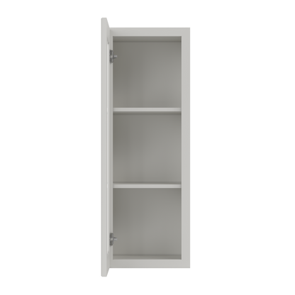 Frosted Glass Door Wall Kitchen Cabinet WMD1542 Milan Pearl 15 in. width 42 in. height 12 in. depth - Kitchen Cabinets