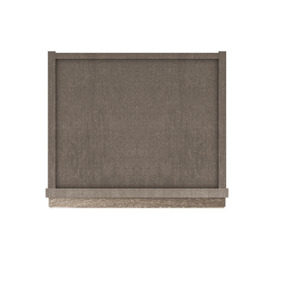 Frosted Glass Door Wall Kitchen Cabinet WMD1542 Milan Slate 15 in. width 42 in. height 12 in. depth - Kitchen Cabinets