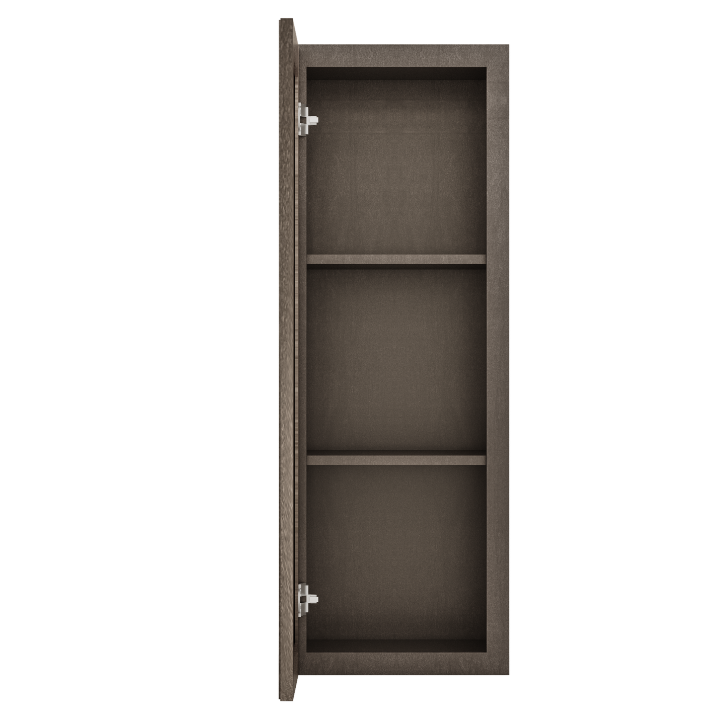 Frosted Glass Door Wall Kitchen Cabinet WMD1542 Milan Slate 15 in. width 42 in. height 12 in. depth - Kitchen Cabinets