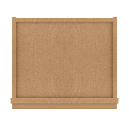 Frosted Glass Door Wall Kitchen Cabinet WMD1542 Shaker Toffee 15 in. width 42 in. height 12 in. depth - Kitchen Cabinets