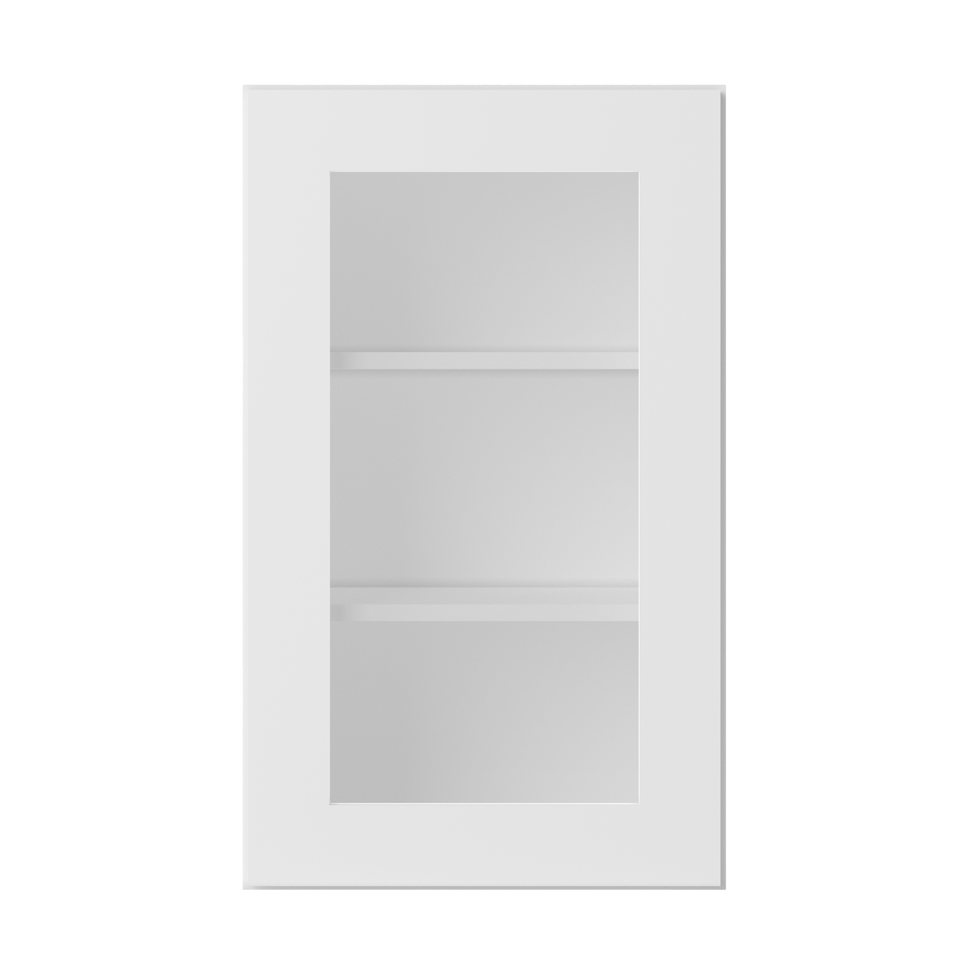 Frosted Glass Door Wall Kitchen Cabinet WMD1830 Alpina White LessCare 18 in. width 30 in. height 12 in. depth - Kitchen