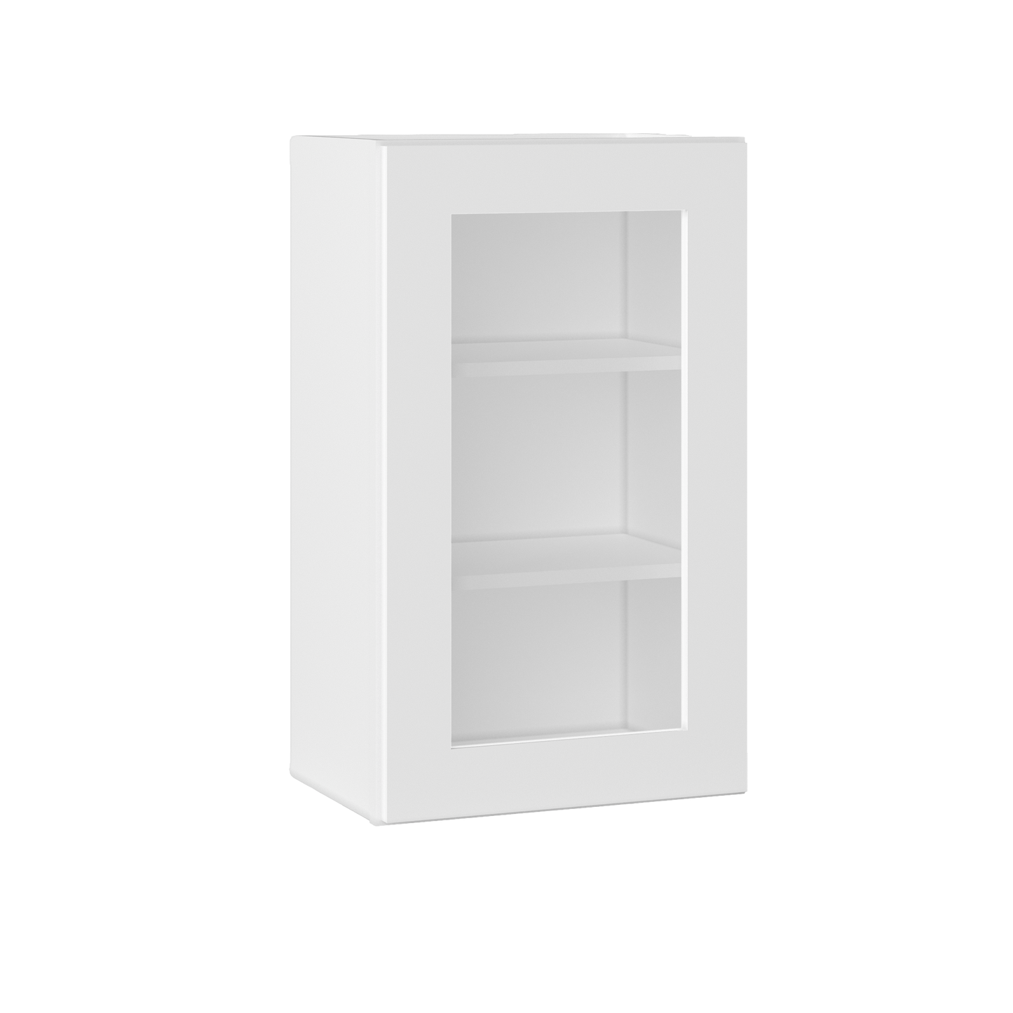 Frosted Glass Door Wall Kitchen Cabinet WMD1830 Alpina White LessCare 18 in. width 30 in. height 12 in. depth - Kitchen