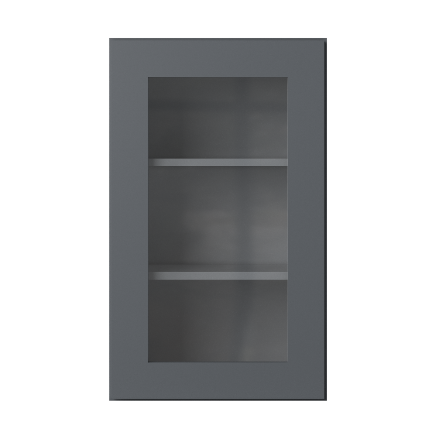 Frosted Glass Door Wall Kitchen Cabinet WMD1830 Colonial Gray LessCare 18 in. width 30 in. height 12 in. depth