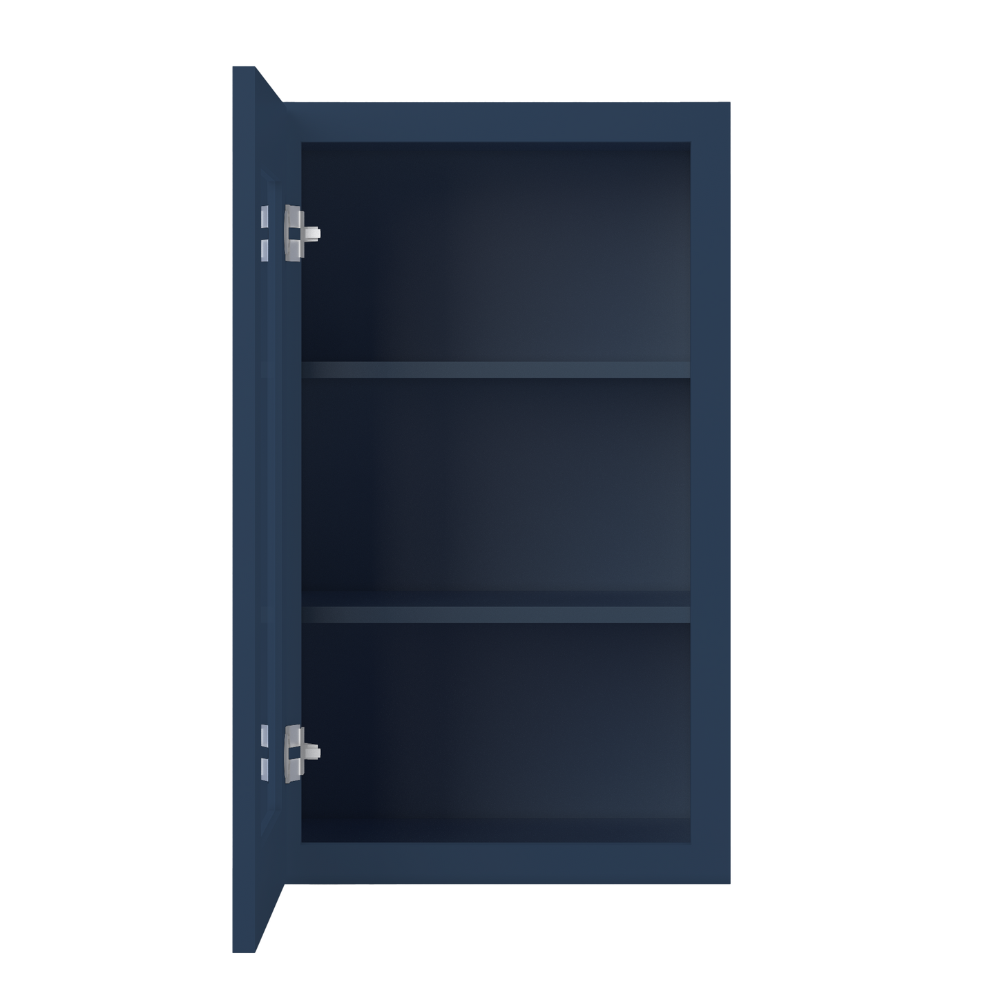 Frosted Glass Door Wall Kitchen Cabinet WMD1830 Danbury Blue LessCare 18 in. width 30 in. height 12 in. depth - Kitchen