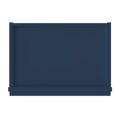 Frosted Glass Door Wall Kitchen Cabinet WMD1830 Danbury Blue LessCare 18 in. width 30 in. height 12 in. depth - Kitchen
