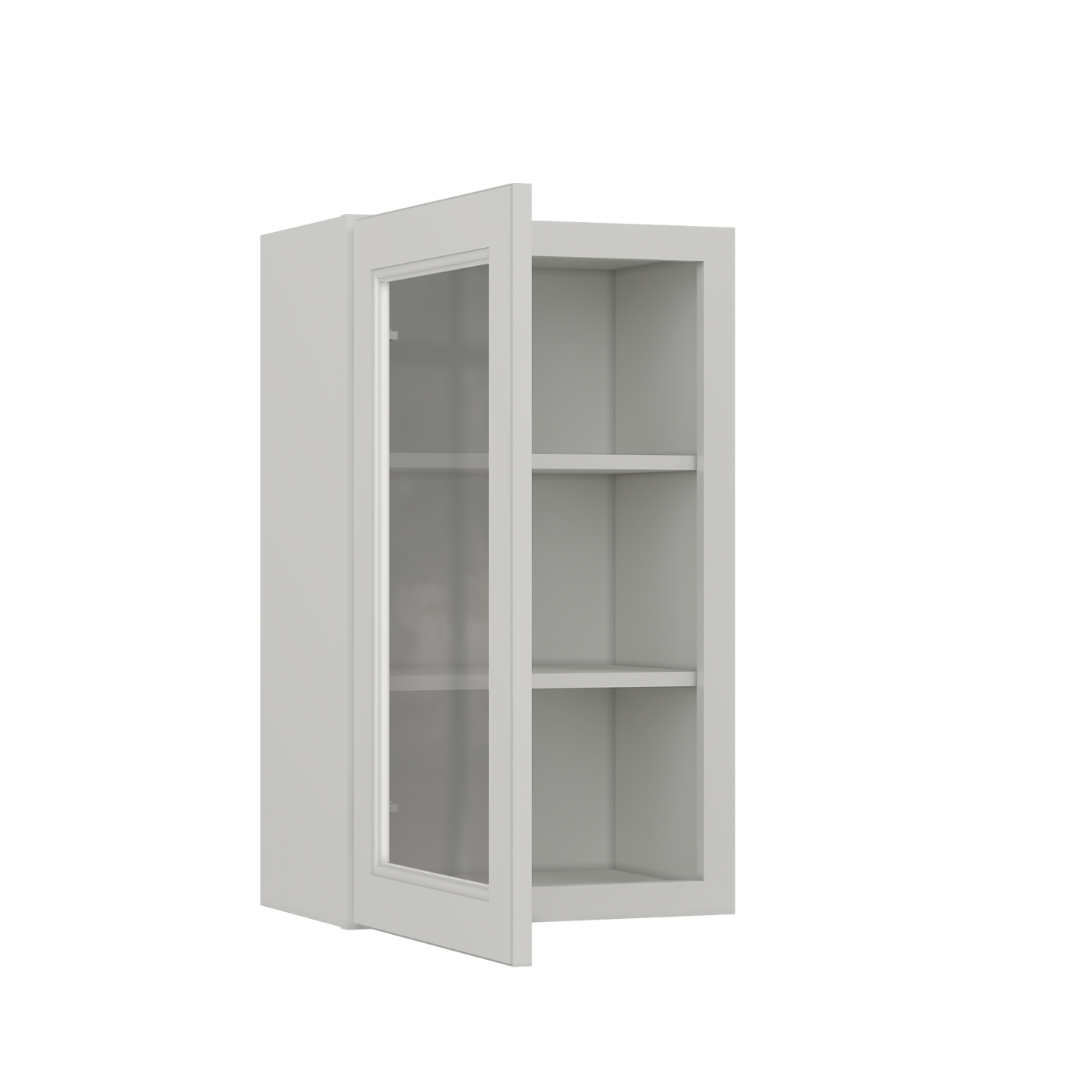 Frosted Glass Door Wall Kitchen Cabinet WMD1830 Milan Pearl 18 in. width 30 in. height 12 in. depth - Kitchen Cabinets