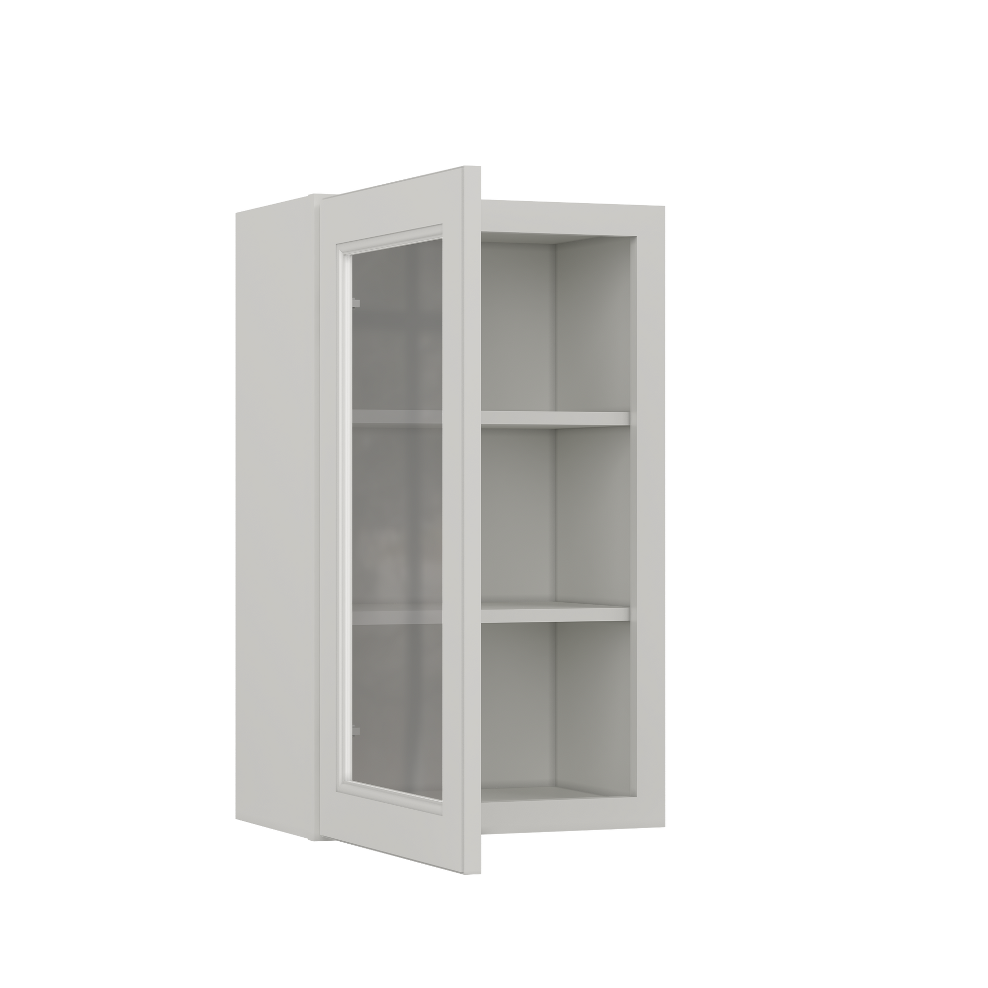 Frosted Glass Door Wall Kitchen Cabinet WMD1830 Milan Pearl 18 in. width 30 in. height 12 in. depth - Kitchen Cabinets