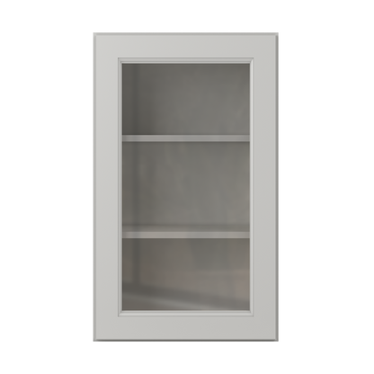 Frosted Glass Door Wall Kitchen Cabinet WMD1830 Milan Pearl 18 in. width 30 in. height 12 in. depth - Kitchen Cabinets