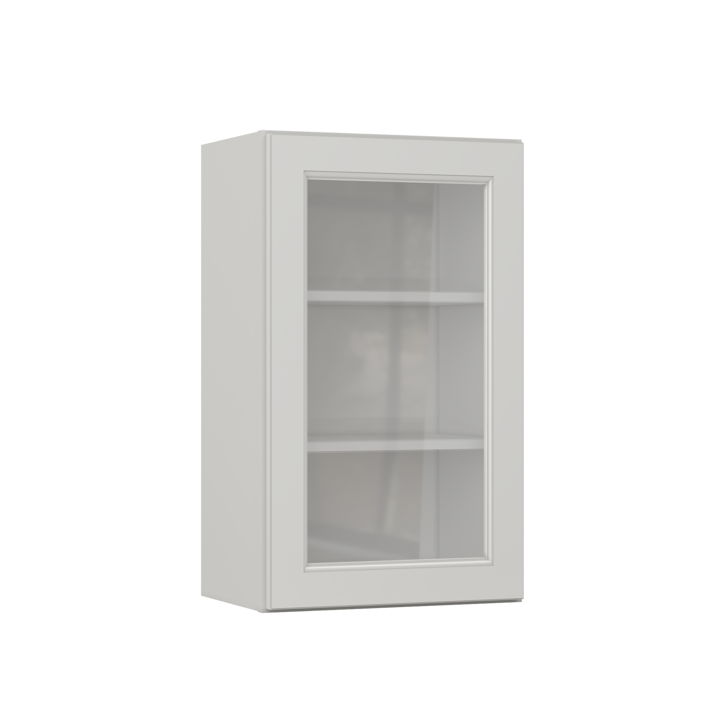 Frosted Glass Door Wall Kitchen Cabinet WMD1830 Milan Pearl 18 in. width 30 in. height 12 in. depth - Kitchen Cabinets