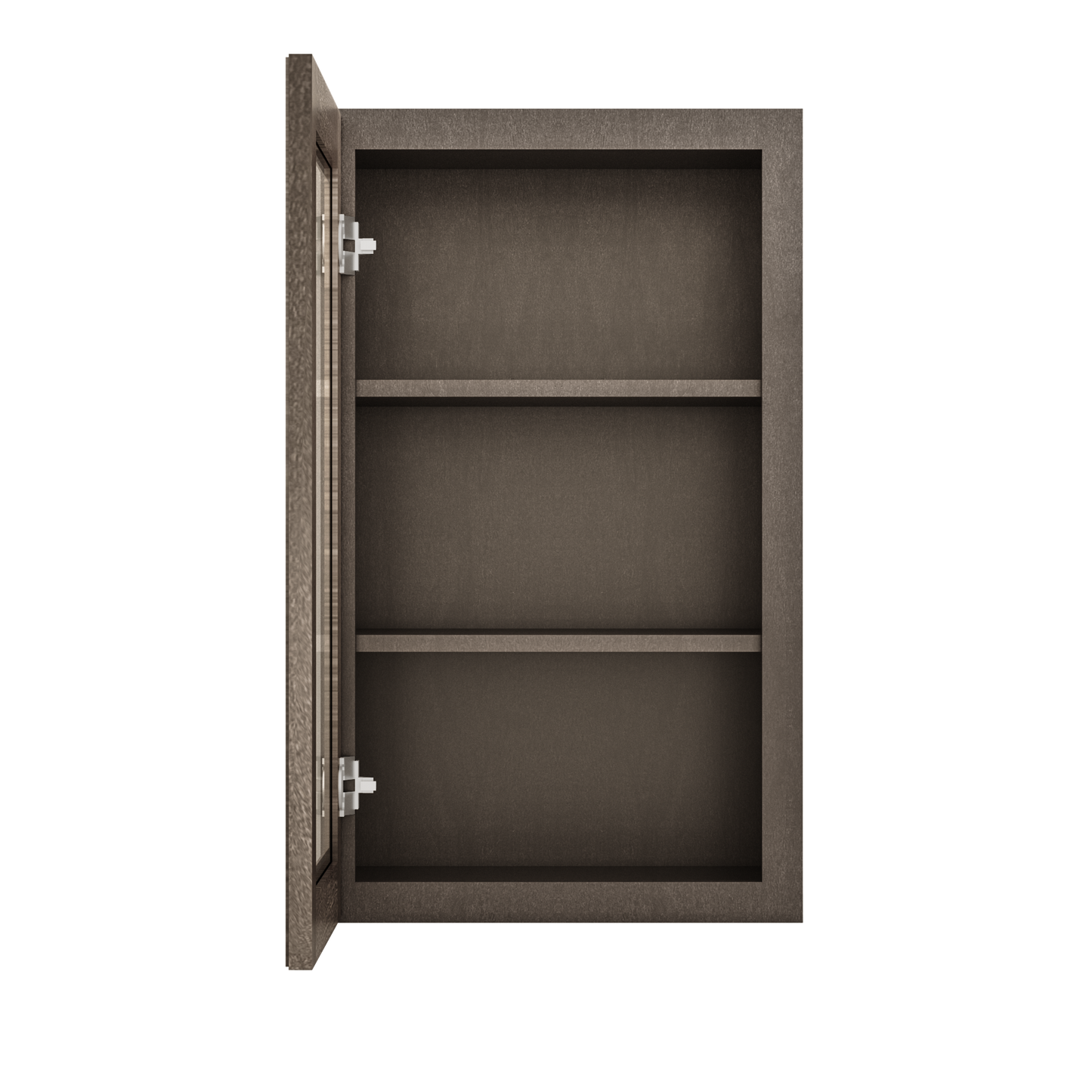 Frosted Glass Door Wall Kitchen Cabinet WMD1830 Milan Slate 18 in. width 30 in. height 12 in. depth - Kitchen Cabinets