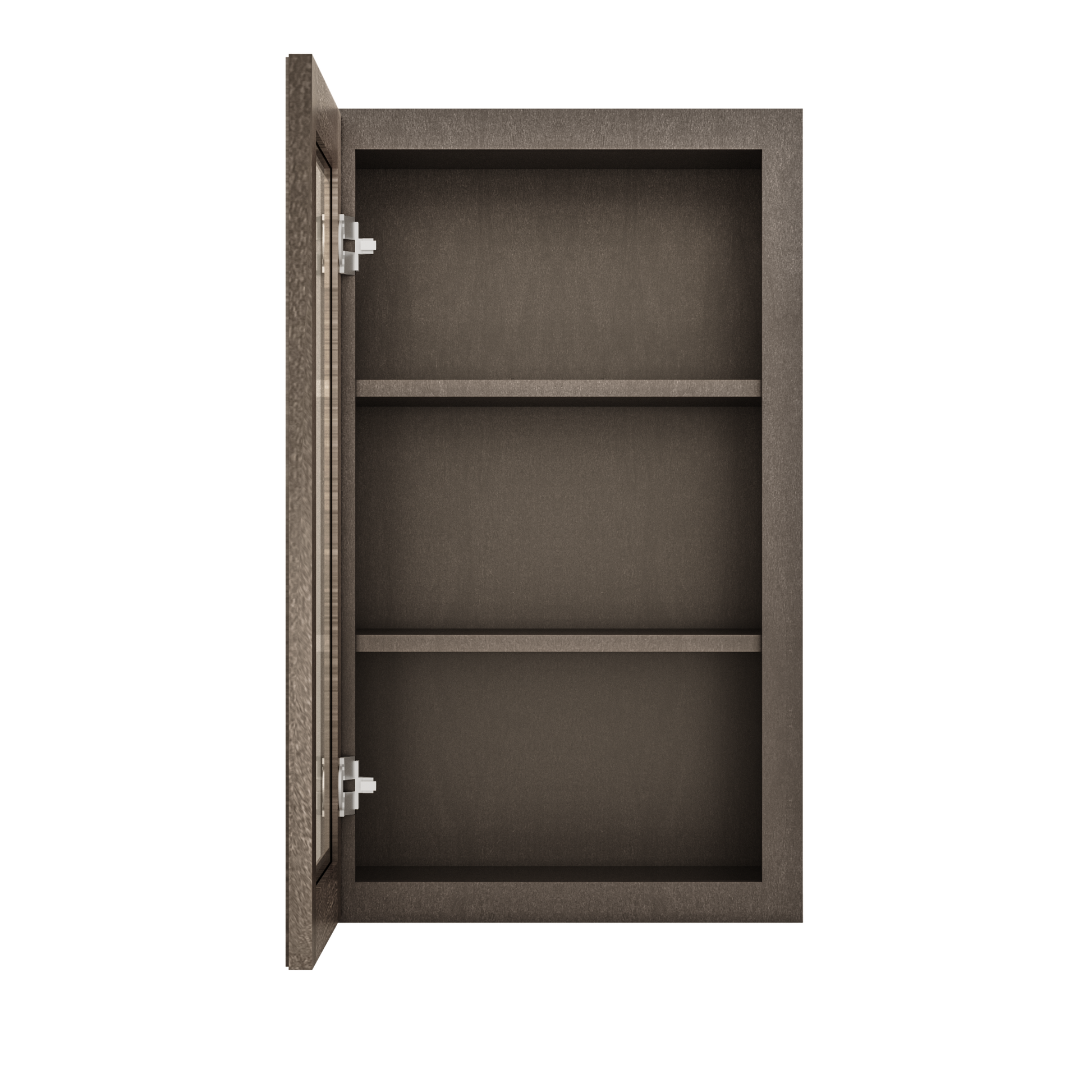 Frosted Glass Door Wall Kitchen Cabinet WMD1830 Milan Slate 18 in. width 30 in. height 12 in. depth - Kitchen Cabinets